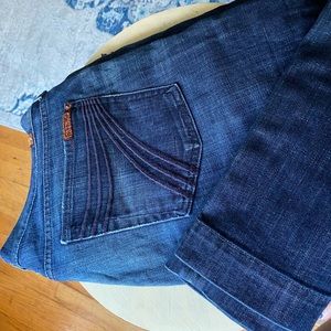 7 for all man kind EUC CROPPED JEANS